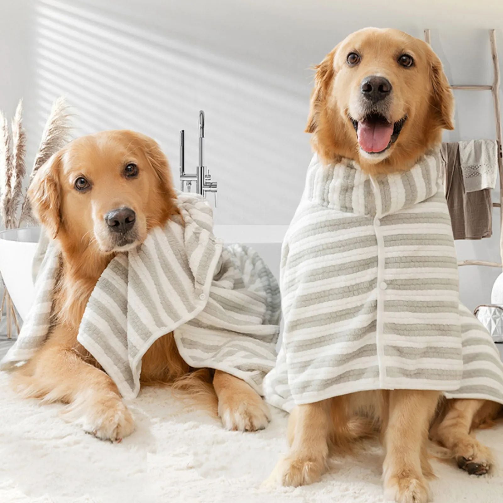 Enhance Your Pet's Bath Time with the Ultra Absorbent Pet Bath Towel